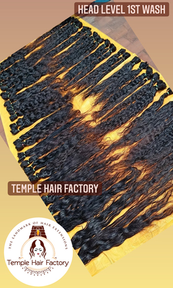 Head Level 1st Wash Temple Hair Factory