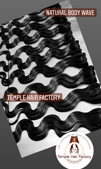 Natural Body Wave Temple Hair Factory