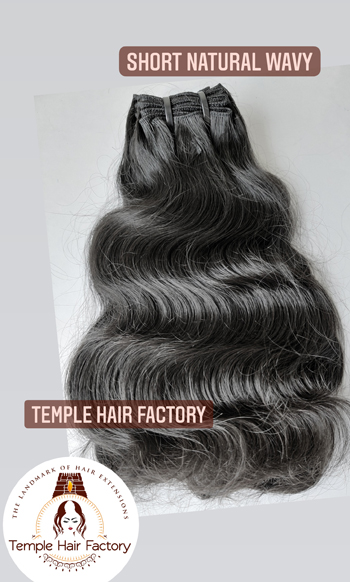 Short Natural Wavy Temple Hair Factory