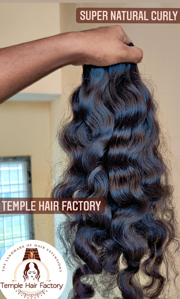 Super Natural Curly Temple Hair Factory
